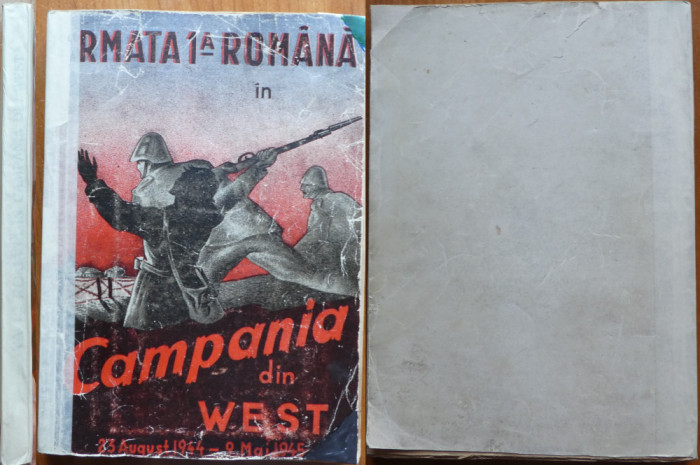 Armata 1 - a Romana in campania din West , cu autograf General Atanasiu , 1945