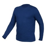 Tricou de lucru cu maneca lunga din bumbac, bleumarin, XXXL