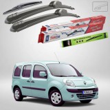 Cumpara ieftin Ștergătoare Renault Kangoo II Hayon 2008-prezent | Set Față și Spate Flat &ndash; TeamCar&reg;