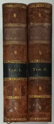 DICTIONNAIRE UNIVERSEL DES SYNONYMES DE LANGUE FRANCAISE , VOLUMELE I - II , 1810 foto