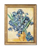 Cumpara ieftin Tablou celebru inramat pictat manual, Vaza cu irisi - 45x35cm ulei pe panza reproducere Vincent van Gogh