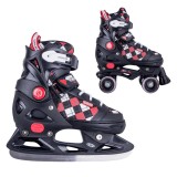 Role Reglabile 2in1 WORKER Denel FitLine Training, Roti 54mm, ABEC 5, Frana Fata, Ajustabile 25-48, Max 60kg