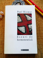 ESEURI DE HERMENEUTICA - Paul Ricoeur (Ed. Humanitas, 1995) foto