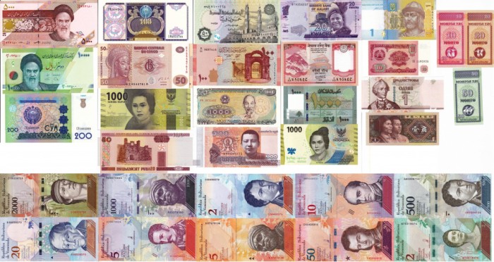 LOT 32 bancnote diferite UNC!!!
