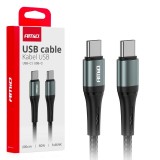 Cablu de &icirc;ncărcare USB-C 60W 200cm FullLINK AMIO-03915