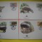 HOPCT PLIC FDC S NR 316 SET 4 FDC -FAUNA- HIPOPOTAM 1984 LIBERIA -NECIRCULAT