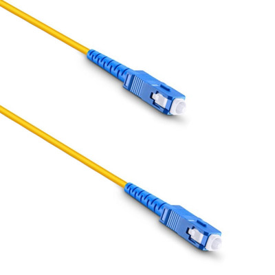Cablu retea fibra optica 10M, conectare internet simpla 9/125um, SC-SC, UPC, G652D foto