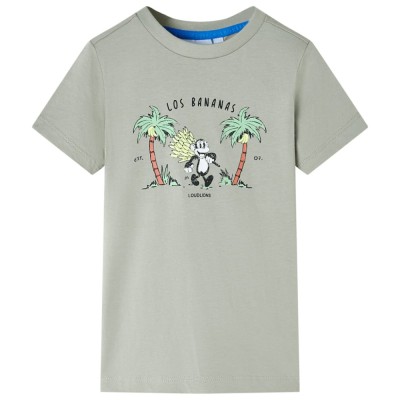 Tricou pentru copii, kaki deschis, 116 foto