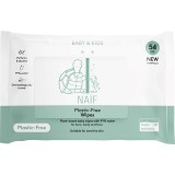 Naif Baby &amp; Kids Plastic Free Wipes Șervețele umede pentru nou-nascuti si copii 54 buc