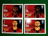 The Golden World of Football, Fotbal 2022, 279a 282a stickere Panini FIFA 365 jucători AC Milan: Franck Kessi&eacute; Rade Krunić Rafael Le&atilde;o Ante Rebić