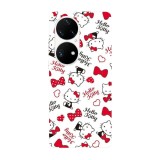 Husa compatibila cu Huawei P50 model Hello Kitty, Silicon, TPU, Viceversa, Transparent, Carcasa