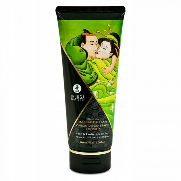 Cremă de masaj - Shunga Massage Cream Pear &amp;amp;amp; Exotic Green Tea 200 ml