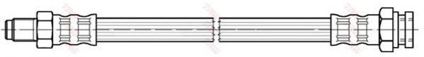 Conducta / cablu frana FIAT MAREA (185) (1996 - 2007) TRW PHB263