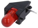 LED 5mm roșu 20mA 60&deg; 30-80mcd