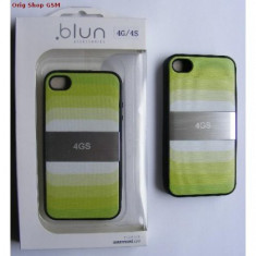 Husa plastic Apple iPhone 4 / 4S Blun Verde Blister