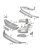 Colt bara de protectie Vw Arteon, 06.2017-, parte montare Fata, Dreapta, RapidAuto 95G218-2, Rapid