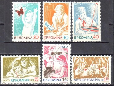 Romania MNH 1962 - Copii in R.P.R. - LP 548 foto