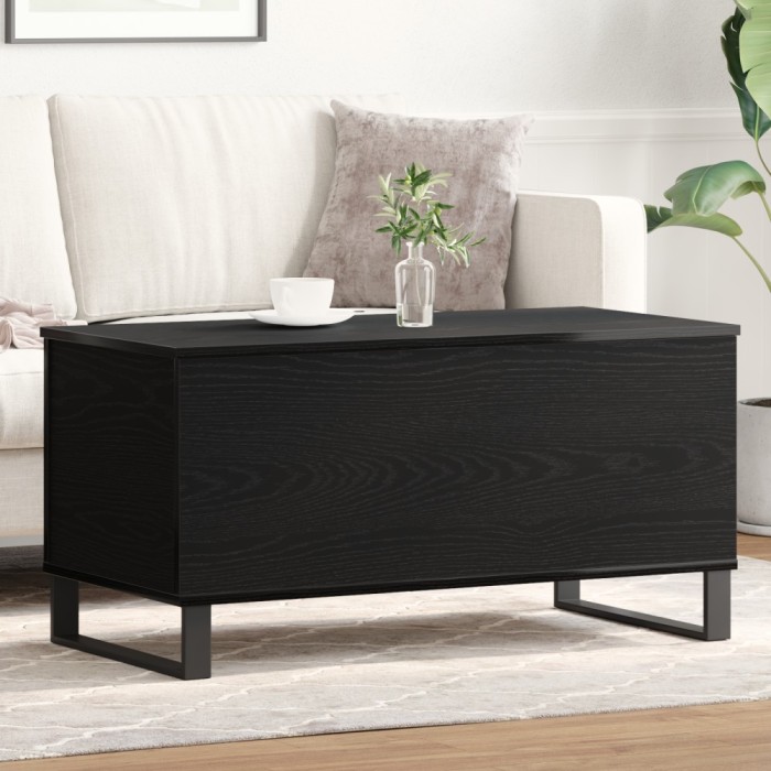 vidaXL Masă de Cafea Stejar negru 90 x 44.5 x 45 cm Lemn compozit 862968