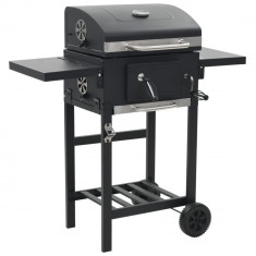 Gossi gratar barbecue cu carbuni, raft inferior, negru