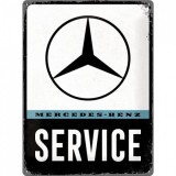 Placa metalica - Mercedes Benz Service - 30x40 cm, Nostalgic Art Merchandising
