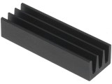 Radiator extrudat, aluminiu, 22x6.3mm, negru, FISCHER ELEKTRONIK, ICKSMDA22SA, T136895