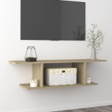 VidaXL Dulap TV montaj pe perete, stejar sonoma, 103x30x26,5 cm