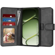 Husa 360 OnePlus Nord 6 Asteroid GSM Diary Book, negru