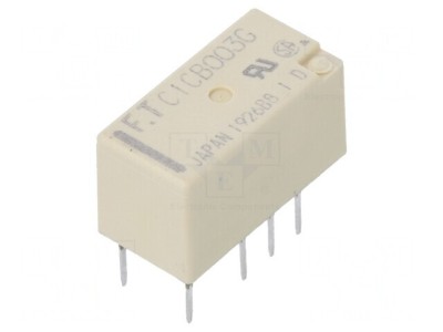 Releu electromagnetic DPDT 3VDC 2A THT foto