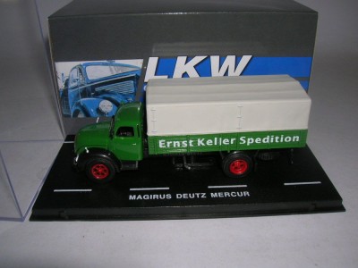 Macheta Magirus Deutz Mercur, Ernst Keller Spedition scara 1:72 foto