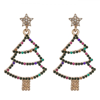 Cercei Christmas Tree, Bijuterii De Crăciun, Multicolor foto
