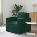 vidaXL Canapea Verde &icirc;nchis 78 x 78 x 80 cm Catifea 42024406