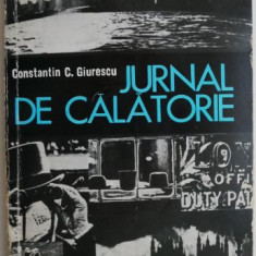 Jurnal de calatorie – Constantin C. Giurescu