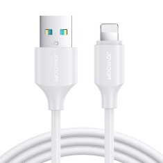Cablu pentru incarcare si transfer de date Joyroom S-UL012A9, USB/Lightning, 2.4A, 1m, Alb