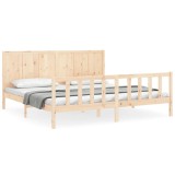 Cumpara ieftin Cadru de pat fara saltea, 200x200 cm, lemn masiv pin