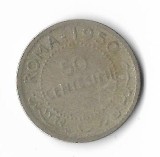 Moneda 50 centesimi 1950 - Somalia, 3,8 g argint