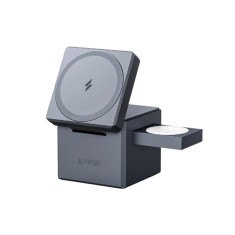 Incarcator wireless pentru phone, apple watch, airpods, 15w, anker, black foto
