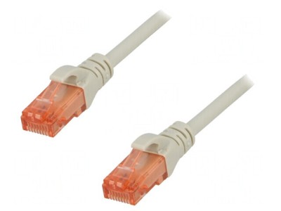 Patch Cord U/UTP Cat6 25m Gri LSZH 26AWG foto
