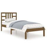 Cumpara ieftin Cadru de pat, maro miere, 100x200 cm, lemn masiv