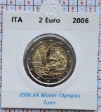 Italia 2 euro 2006 UNC - Winter Olympics - km 246 - cartonas personalizat - E001