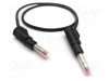 Cablu de măsurare 32A 600V mufă banană 4 mm 2m negru MUELLER ELECTRIC