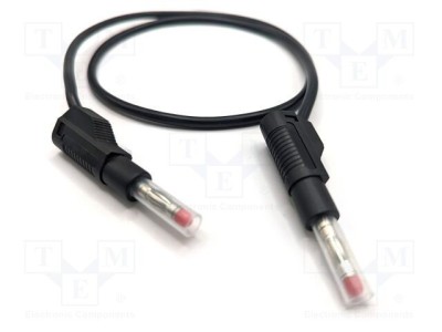 Cablu de măsurare 32A 600V mufă banană 4 mm 2m negru MUELLER ELECTRIC foto