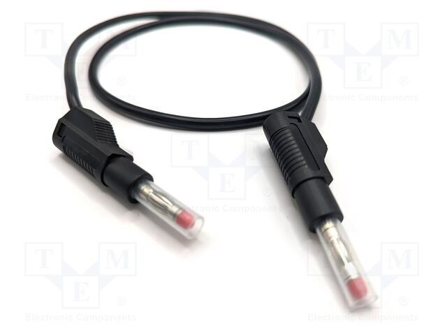 Cablu de măsurare 32A 600V mufă banană 4 mm 2m negru MUELLER ELECTRIC