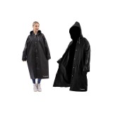 Pelerina de Ploaie Trizand 21840 Universală Negru cu Glugă Protecție