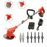 Motocoasa electrica cu bara extensibila 380W, acumulator Lithium 48V 6000 mAh, autonomie 2-3 ore, incarcare 1 ora, viteza 18000 r/min, greutate 2.01