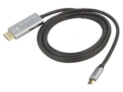 Adaptor DisplayPort 1.4 USB 3.0 USB 3.1 1.8m Negru foto