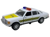 Macheta Mercedes 123 Masina taxi Police clasic model vintage metalic