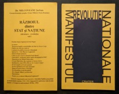 2 carti LEGIONARE. RAZBOIUL dintre STAT si NATIUNE Milcoveanu Stefan Vol 1 (Dictatura, Revolutia) + MANIFESTUL REVOLUTIEI NATIONALE Petre Tutea CRATER