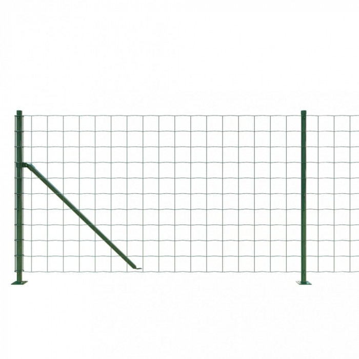 Gard plasa de sarma cu bordura, verde, 1x10 m GartenMobel Dekor