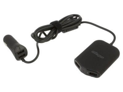 Alimentator USB GEMBIRD 4 porturi USB A 12-24V 9,6A cu cablu 1,8m negru foto