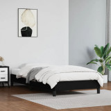 VidaXL Cadru de pat, negru, 90x190 cm, piele ecologică 346874